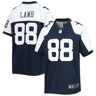 youth nike ceedee lamb navy dallas cowboys alternate team g